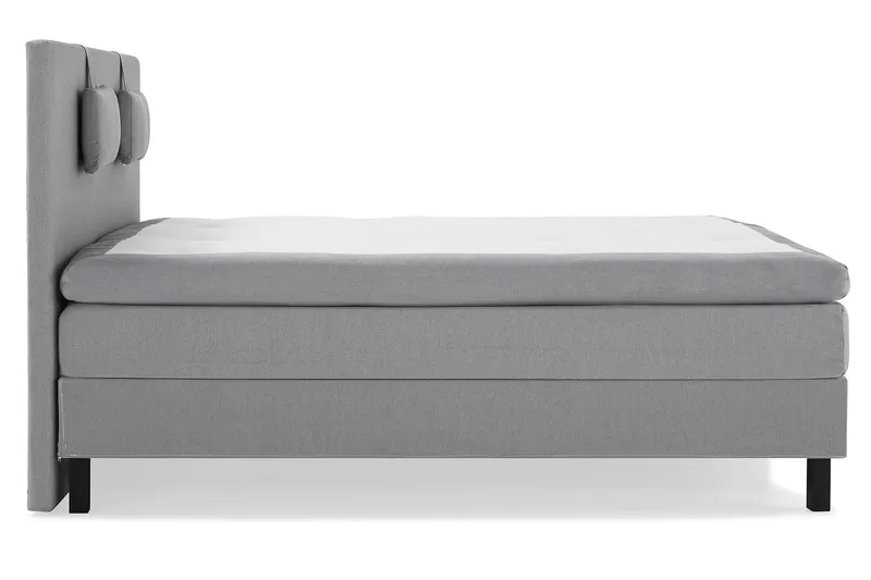 Lucky Komplett Sängpaket 160x200 Latex Slät - Nackkudde Liten Mellangrå - Möbler - Säng - Kontinentalsäng
