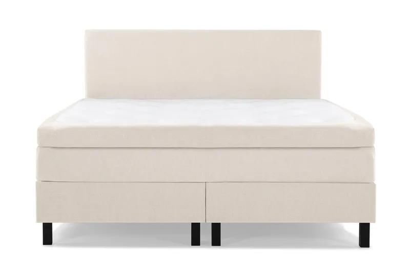 Lucky Komplett Sängpaket 160x200 Latex Slät Sänggavel, Beige
