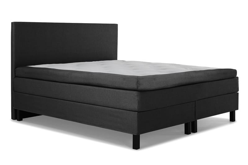 Lucky Komplett Sängpaket 160x200 Latex Slät - Svart/Grå - Möbler - Säng - Komplett sängpaket