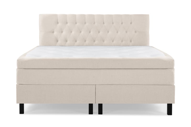 Lucky Komplett Sängpaket 160x200 Memory Diamant Sänggavel - Beige - Möbler - Säng - Komplett sängpaket