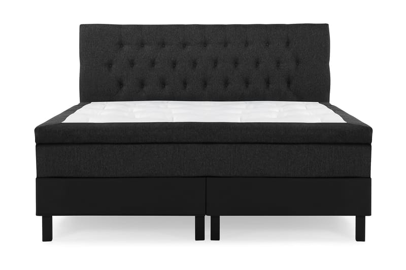 Lucky Komplett Sängpaket 160x200 Memory Diamant - Svart/Grå/PU - Möbler - Säng - Komplett sängpaket