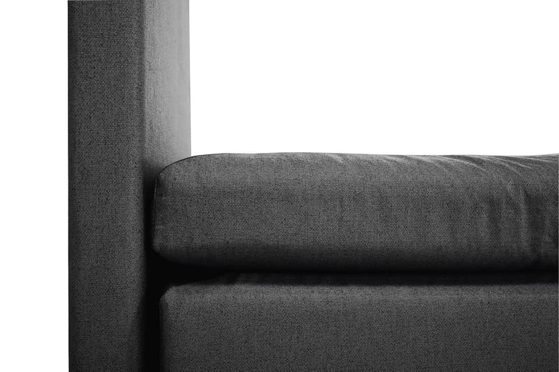 Lucky Komplett Sängpaket 160x200 Memory Slät - Nackkudde Liten Svart/Grå - Möbler - Säng - Kontinentalsäng