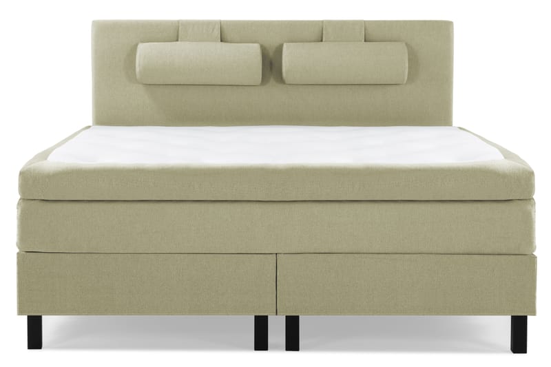 Lucky Komplett Sängpaket 160x200 Memory Slät Sänggavel - Nackkudde Stor Grön - Möbler - Säng - Kontinentalsäng