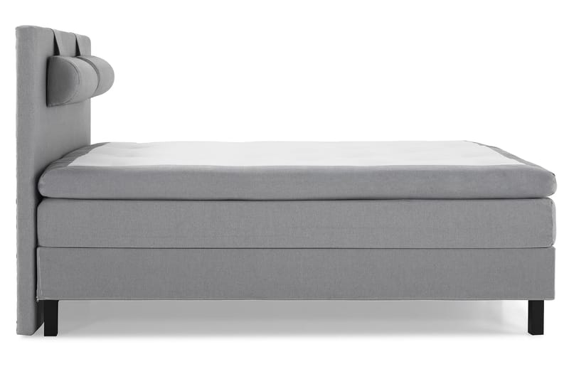 Lucky Komplett Sängpaket 160x200 Memory Slät Sänggavel - Nackkudde Stor Mellangrå - Möbler - Säng - Kontinentalsäng