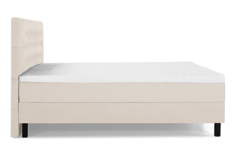 Lucky Komplett Sängpaket 160x200 Skum Diamant Sänggavel - Beige - Möbler - Säng - Komplett sängpaket