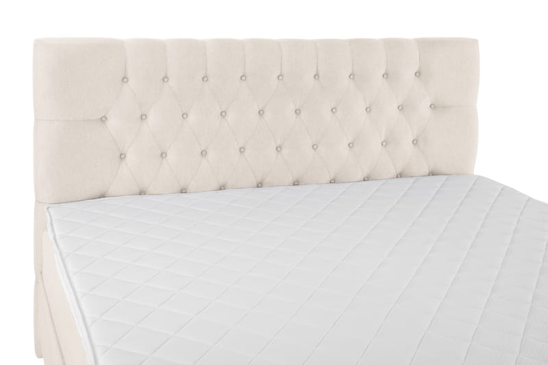 Lucky Komplett Sängpaket 160x200 Skum Diamant Sänggavel - Beige - Möbler - Säng - Komplett sängpaket