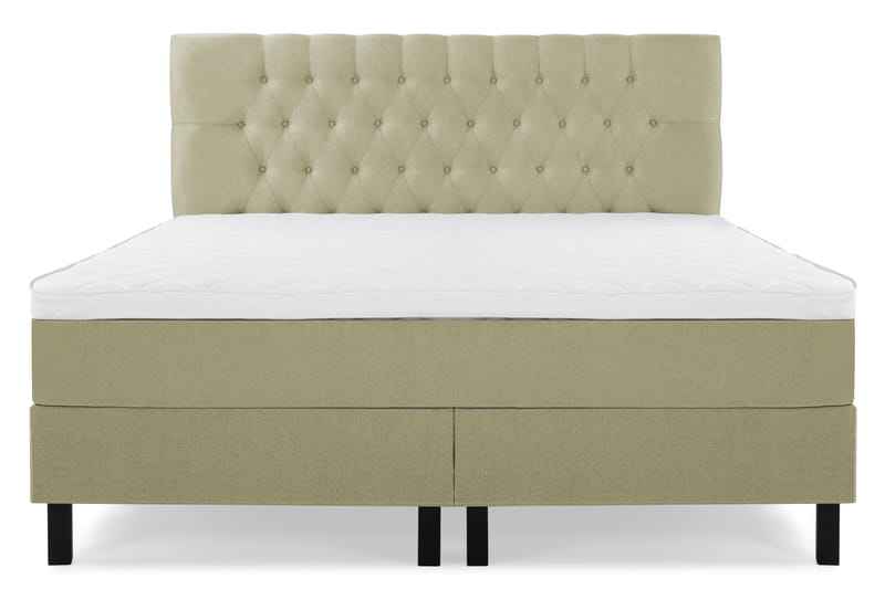 Lucky Komplett Sängpaket 160x200 Skum Diamant Sänggavel - Grön - Möbler - Säng - Komplett sängpaket