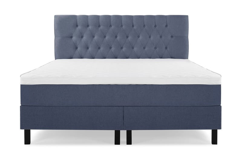 Lucky Komplett Sängpaket 160x200 Skum Diamant Sänggavel - Mörkblå - Möbler - Säng - Kontinentalsäng