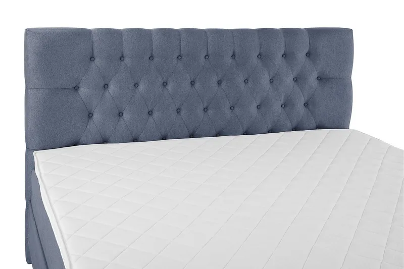 Lucky Komplett Sängpaket 160x200 Skum Diamant Sänggavel - Mörkblå - Möbler - Säng - Kontinentalsäng