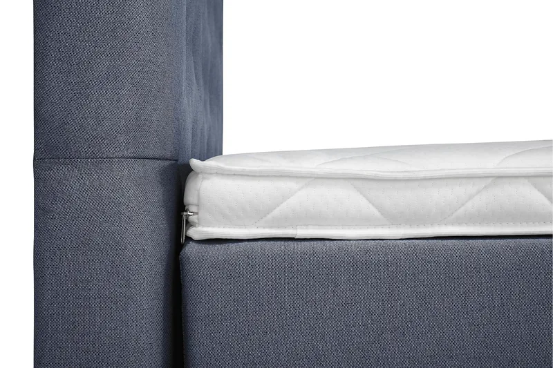 Lucky Komplett Sängpaket 160x200 Skum Diamant Sänggavel - Mörkblå - Möbler - Säng - Kontinentalsäng