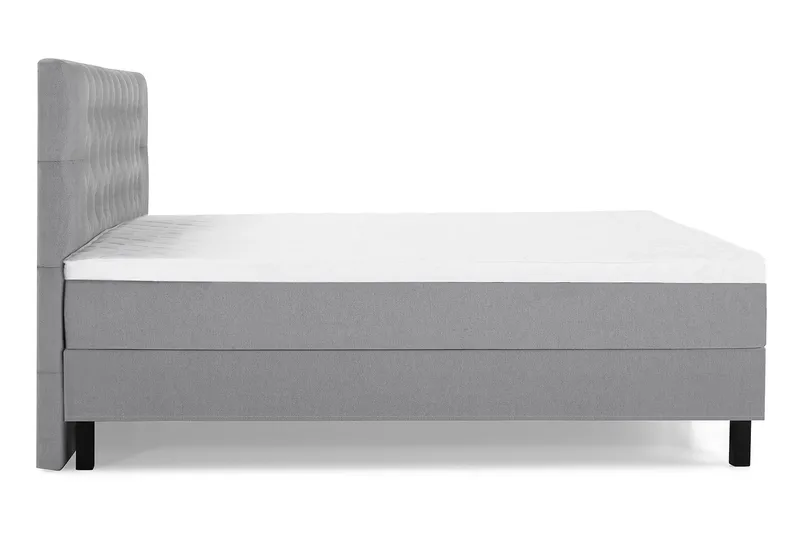 Lucky Komplett Sängpaket 160x200 Skum Diamant Sänggavel - Mellangrå - Möbler - Säng - Kontinentalsäng
