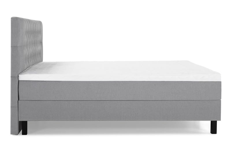 Lucky Komplett Sängpaket 160x200 Skum Diamant Sänggavel - Mellangrå - Möbler - Säng - Kontinentalsäng
