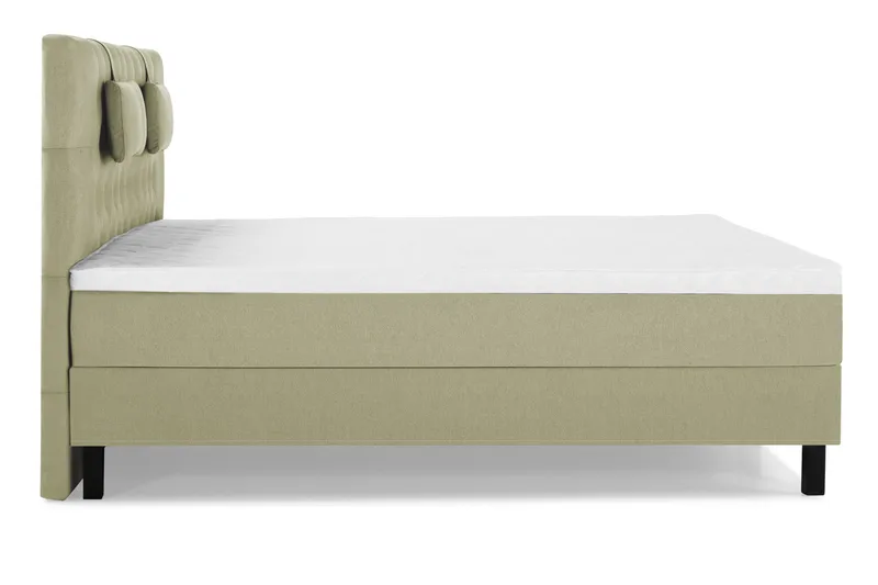 Lucky Komplett Sängpaket 160x200 Skum Diamant Sänggavel - Nackkudde Liten Grön - Möbler - Säng - Kontinentalsäng