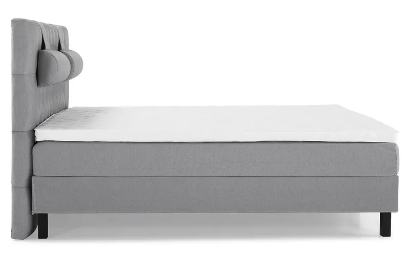 Lucky Komplett Sängpaket 160x200 Skum Diamant Sänggavel - Nackkudde Stor Mellangrå - Möbler - Säng - Kontinentalsäng