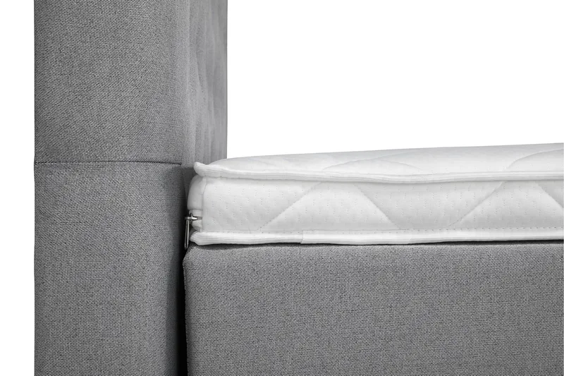 Lucky Komplett Sängpaket 160x200 Skum Diamant Sänggavel - Nackkudde Stor Mellangrå - Möbler - Säng - Kontinentalsäng