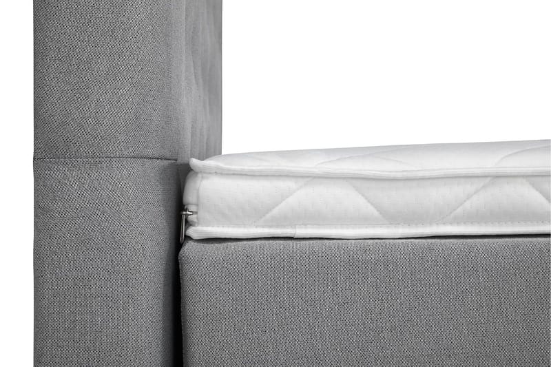 Lucky Komplett Sängpaket 160x200 Skum Diamant Sänggavel - Nackkudde Stor Mellangrå - Möbler - Säng - Kontinentalsäng