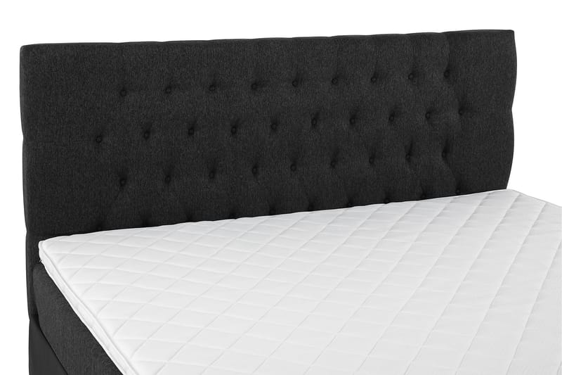 Lucky Komplett Sängpaket 160x200 Skum Diamant - Svart/Grå/PU - Möbler - Säng - Komplett sängpaket