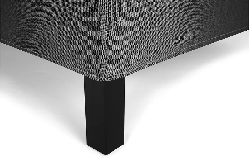 Lucky Komplett Sängpaket 160x200 Skum Slät - Nackkudde Stor Svart/Grå - Möbler - Säng - Kontinentalsäng