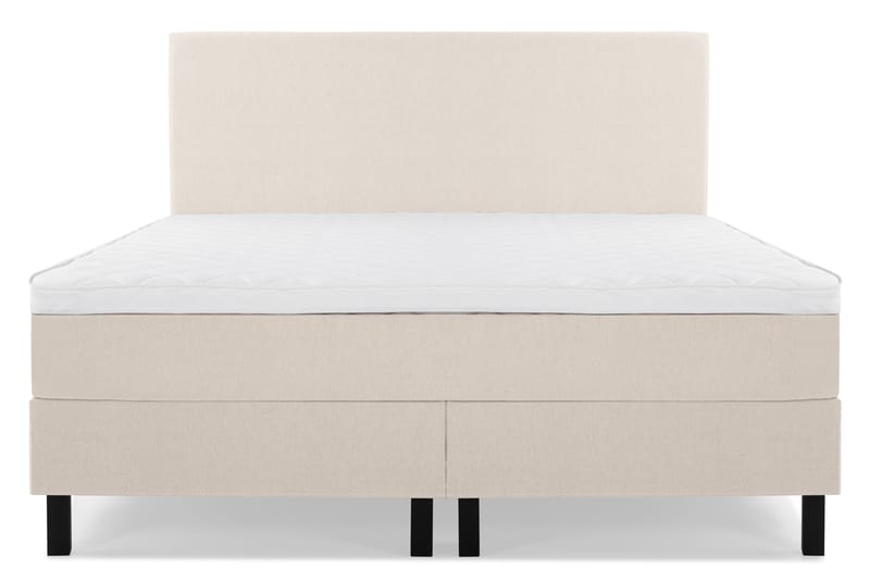 Lucky Komplett Sängpaket 160x200 Skum Slät Sänggavel - Beige - Möbler - Säng - Kontinentalsäng