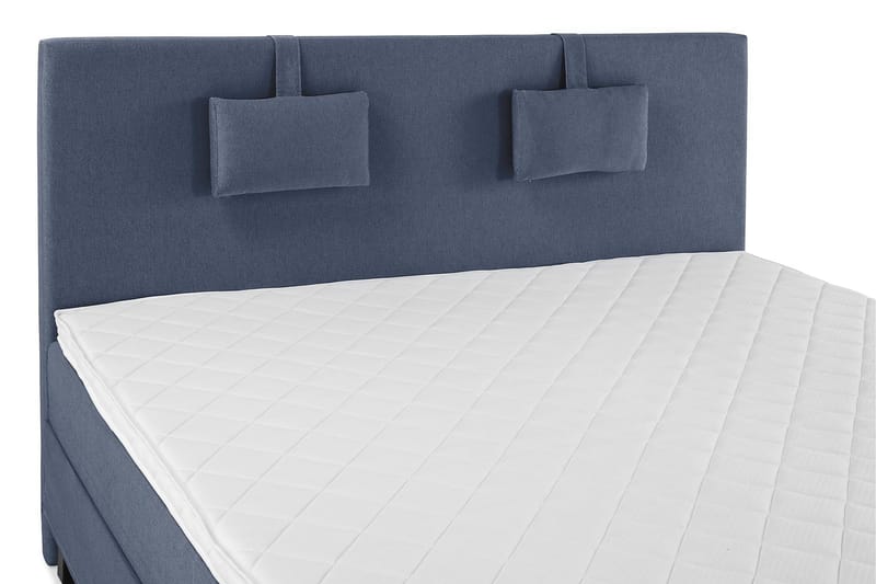 Lucky Komplett Sängpaket 160x200 Skum Slät Sänggavel - Nackkudde Liten Mörkblå - Möbler - Säng - Kontinentalsäng