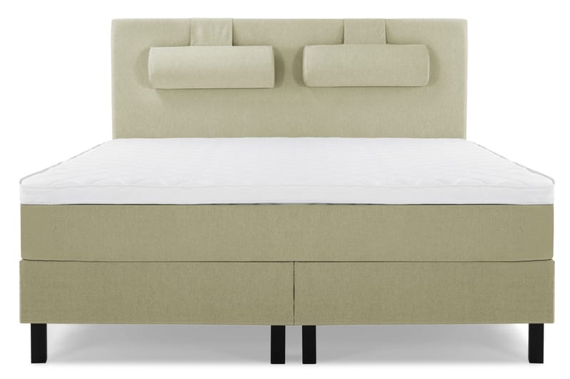 Lucky Komplett Sängpaket 160x200 Skum Slät Sänggavel, Nackkudde Stor Grön