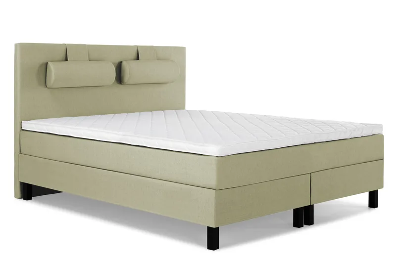 Lucky Komplett Sängpaket 160x200 Skum Slät Sänggavel - Nackkudde Stor Grön - Möbler - Säng - Kontinentalsäng