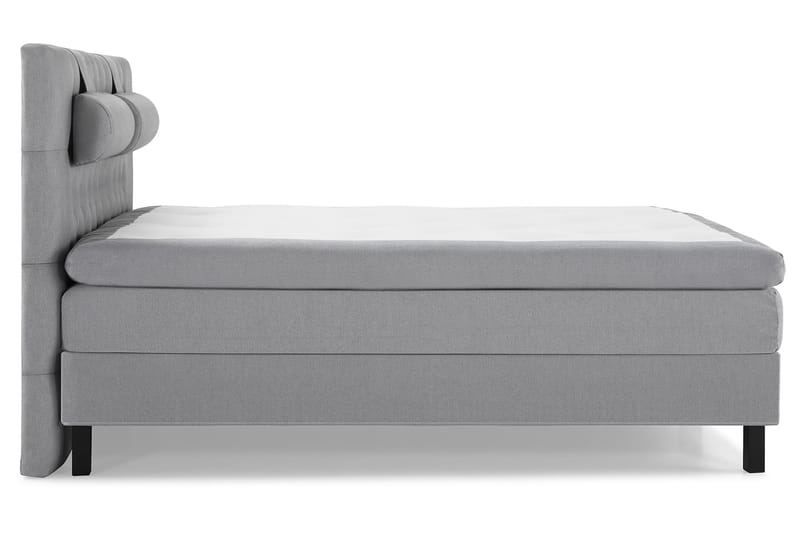 Lucky Komplett Sängpaket 160x200 Polyeter Diamant Sänggavel - Nackkudde Stor Mellangrå - Möbler - Säng - Komplett sängpaket