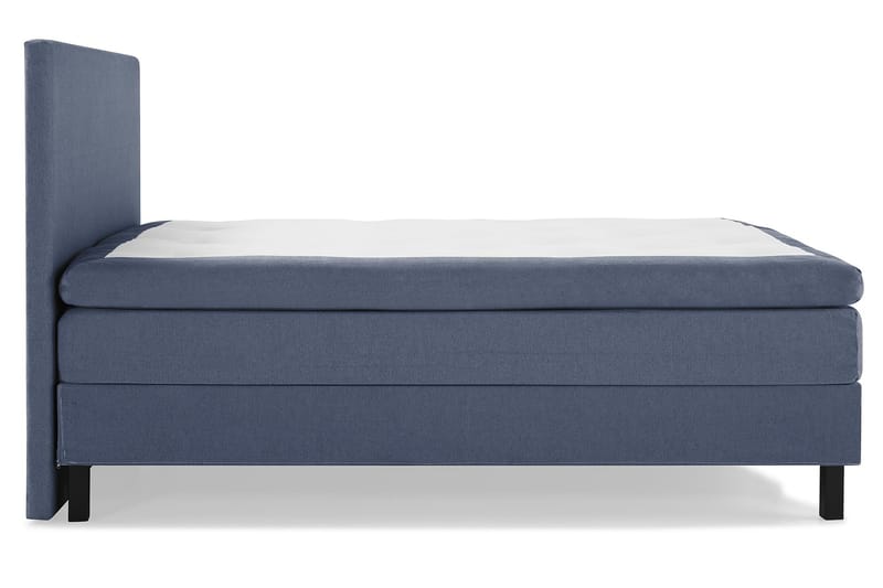 Lucky Komplett Sängpaket 160x200 Polyeter Slät Sänggavel - Mörkblå - Komplett sängpaket - Kontinentalsäng - Dubbelsäng