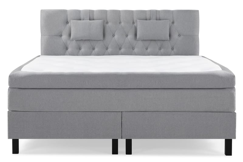 Lucky Komplett Sängpaket 160x200 Polyeter Diamant - Nackkudde Liten Mellangrå - Möbler - Säng - Kontinentalsäng