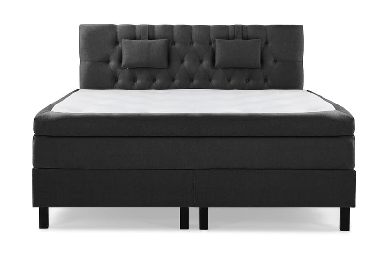 Lucky Komplett Sängpaket 160x200 Polyeter Diamant - Nackkudde Liten Svart/Grå - Möbler - Säng - Komplett sängpaket