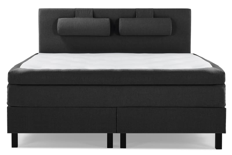 Lucky Komplett Sängpaket 160x200 Polyeter Slät - Nackkudde Stor Svart/Grå - Möbler - Säng - Komplett sängpaket