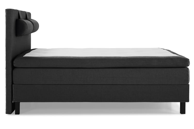 Lucky Komplett Sängpaket 160x200 Polyeter Slät - Nackkudde Stor Svart/Grå - Möbler - Säng - Komplett sängpaket