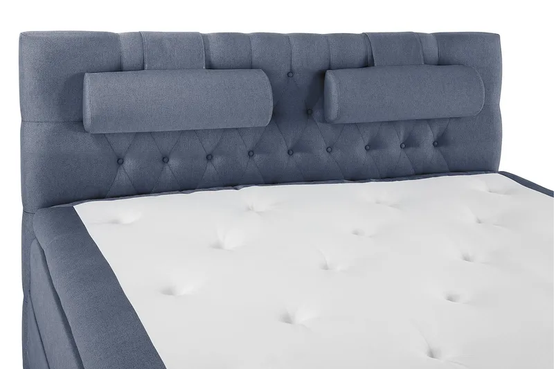 Lucky Komplett Sängpaket 160x200 Polyeter Diamant - Nackkudde Stor Mörkblå - Möbler - Säng - Kontinentalsäng