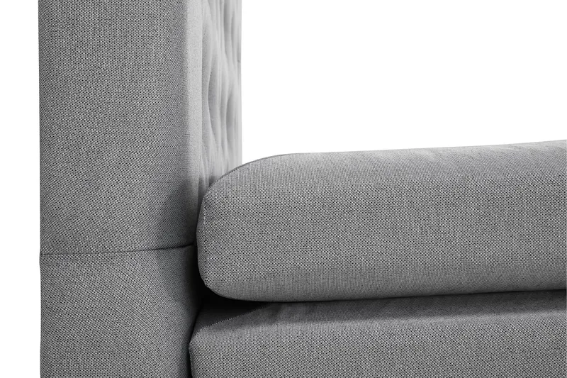 Lucky Komplett Sängpaket 160x200 Polyeter Diamant Sänggavel - Grå - Möbler - Säng - Kontinentalsäng