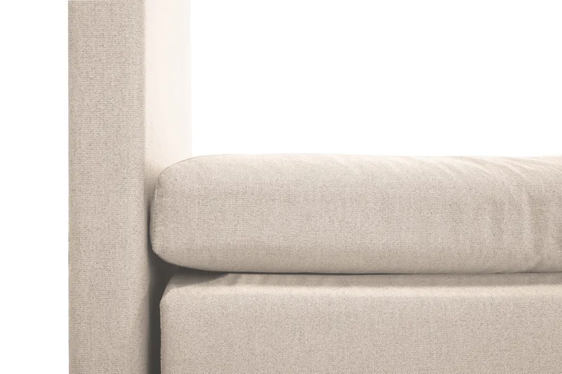 Lucky Komplett Sängpaket 160x200 Polyeter Slät Sänggavel - Nackkudde Stor Beige - Möbler - Säng - Kontinentalsäng