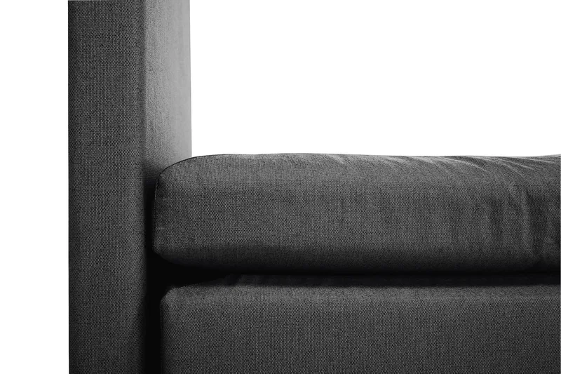 Lucky Komplett Sängpaket 160x200 Polyeter Slät - Nackkudde Stor Svart/Grå - Möbler - Säng - Kontinentalsäng