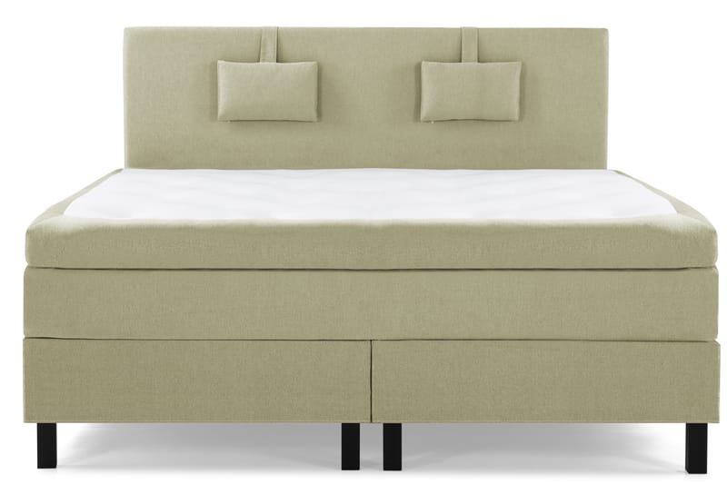 Lucky Komplett Sängpaket 160x200 Polyeter Slät Sänggavel - Nackkudde Liten Grön - Möbler - Säng - Kontinentalsäng