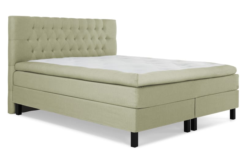 Lucky Komplett Sängpaket 180x200 Latex Diamant Sänggavel - Grön - Möbler - Säng - Komplett sängpaket