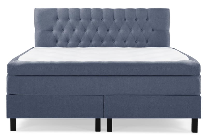 Lucky Komplett Sängpaket 180x200 Latex Diamant Sänggavel - Mörkblå - Möbler - Säng - Komplett sängpaket