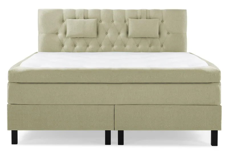 Lucky Komplett Sängpaket 180x200 Latex Diamant Sänggavel - Nackkudde Liten Grön - Möbler - Säng - Kontinentalsäng