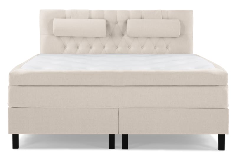Lucky Komplett Sängpaket 180x200 Latex Diamant Sänggavel - Nackkudde Stor Beige - Möbler - Säng - Komplett sängpaket
