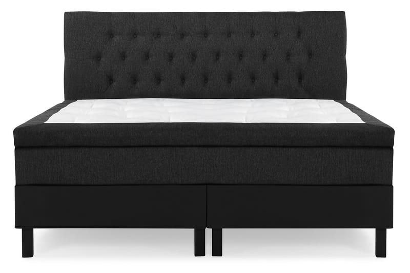Lucky Komplett Sängpaket 180x200 Latex Diamant  Sänggavel - Svart/Grå/PU - Möbler - Säng - Komplett sängpaket