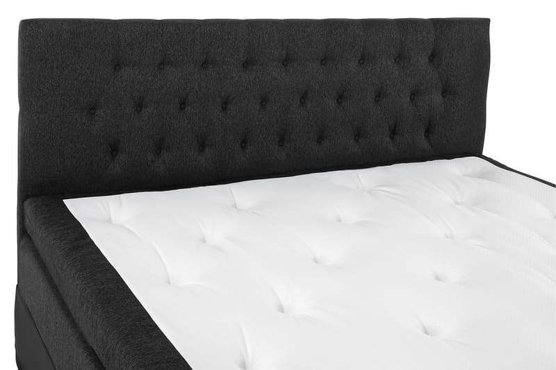 Lucky Komplett Sängpaket 180x200 Latex Diamant  Sänggavel - Svart/Grå/PU - Möbler - Säng - Komplett sängpaket