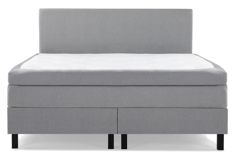Lucky Komplett Sängpaket 180x200 Latex Slät Sänggavel - Mellangrå - Möbler - Säng - Kontinentalsäng