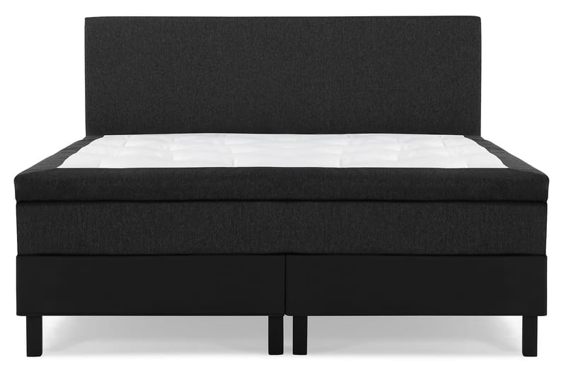 Lucky Komplett Sängpaket 180x200 Latex Slät  Sänggavel - Svart/Grå/PU - Möbler - Säng - Komplett sängpaket