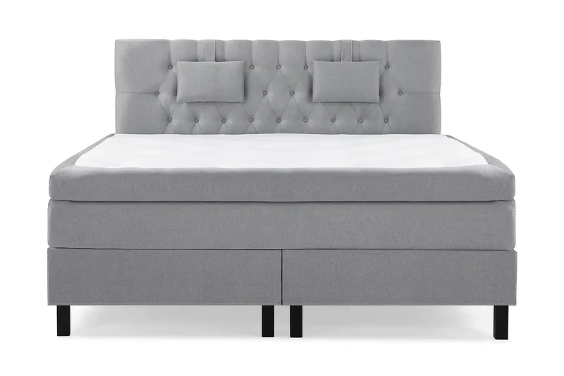 Lucky Komplett Sängpaket 180x200 Memory Diamant - Nackkudde Liten Mellangrå - Möbler - Säng - Kontinentalsäng