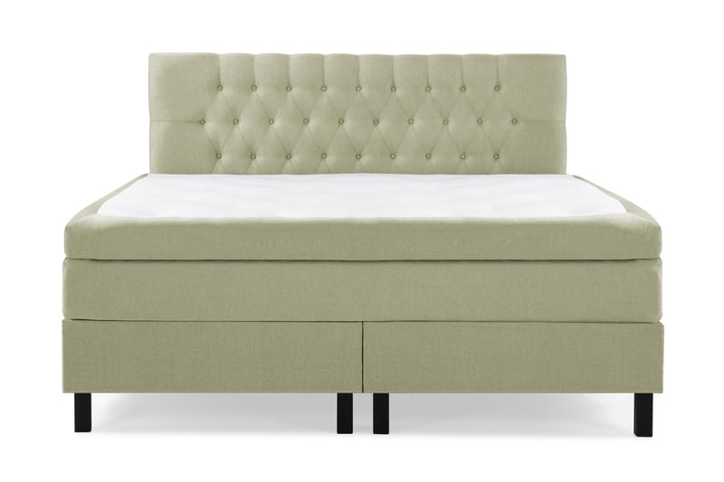 Lucky Komplett Sängpaket 180x200 Memory Diamant Sänggavel - Grön - Möbler - Säng - Kontinentalsäng