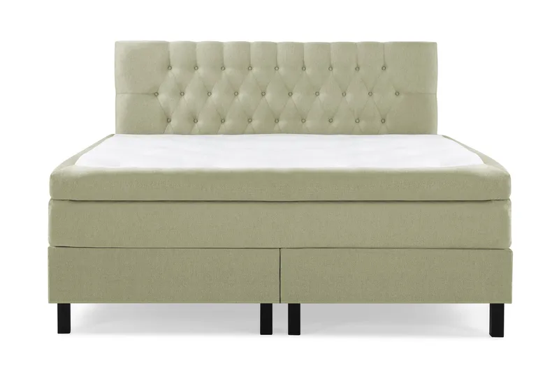 Lucky Komplett Sängpaket 180x200 Memory Diamant Sänggavel - Grön - Möbler - Säng - Kontinentalsäng