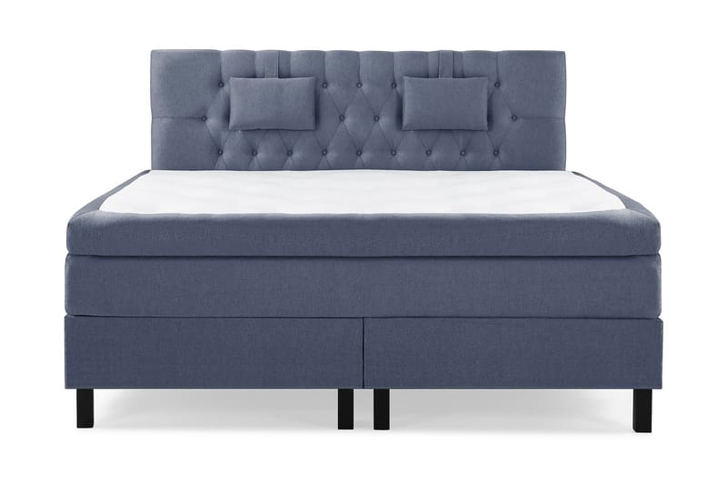 Lucky Komplett Sängpaket 180x200 Memory Diamant Sänggavel - Nackkudde Liten Mörkblå - Möbler - Säng - Kontinentalsäng