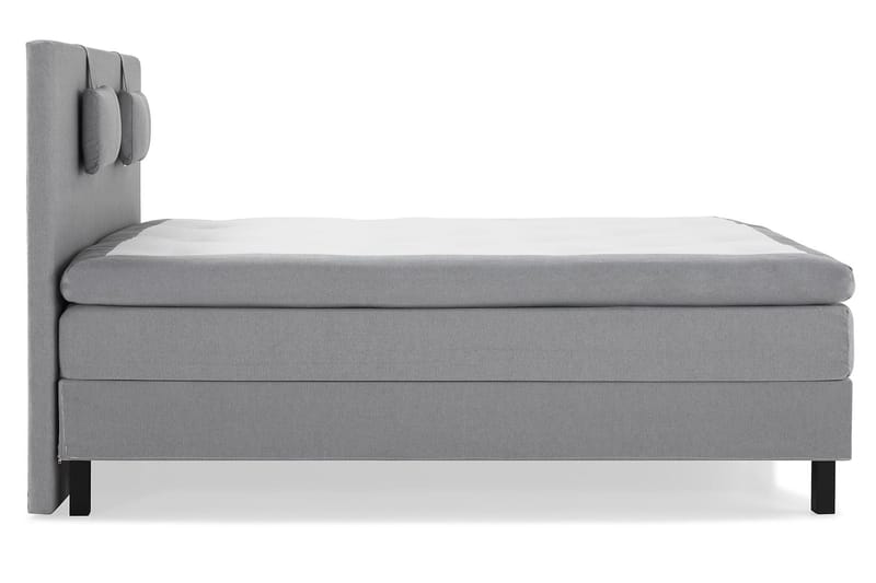 Lucky Komplett Sängpaket 180x200 Memory Slät - Nackkudde Liten Mellangrå - Möbler - Säng - Kontinentalsäng